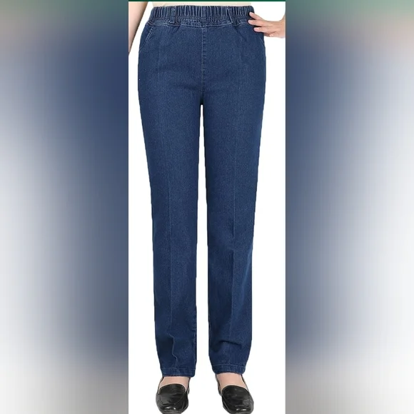 🛍️BUNDLE ONLY ITEM🛍️NWT Dark Blue Elastic Waist Pants - Picture 11 of 12